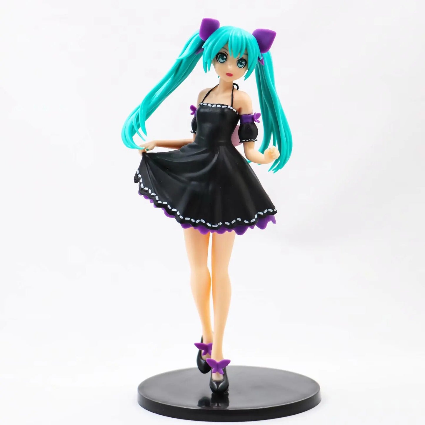 23cm Anime Cute Hatsune Miku Action Figure Kawaii Ceremonial Dress Megurine Luka Garage Kit Color Box Decoration Birthday Gift