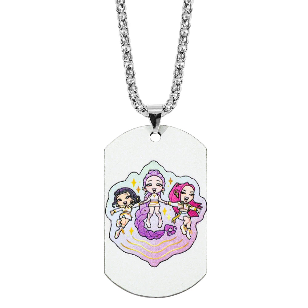 Kpop Demon Hunter Necklace 2025 Trending Movie Rumi Accessory for Women and Men Gifts