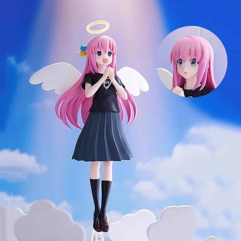 Anime Dolls Bocchi The Rock Manga Figurine Angel Gotoh Hitori Figure Kawaii Girls Model PVC Collection Decoration Room Toys Gift