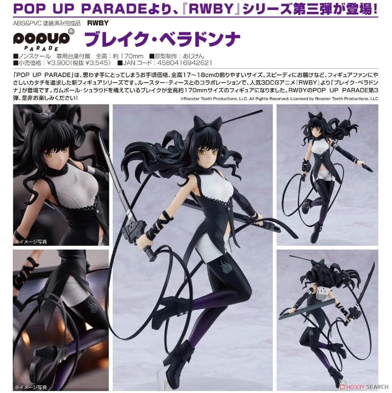 GSC Original Genuine RWBY Ruby Rose Weiss Schnee Blake Belladonna Yang Xiao Long  Pop Up Parade Anime Girl Model Toy Figure Gift