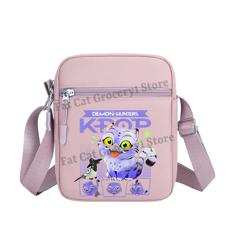 Kpop Demon Hunter Shoulder Bag Kawaii Rumi Mira Zoey Crossbody Bags Girls Outdoor Sport Messenger Pouch Women Travel Purse Gift