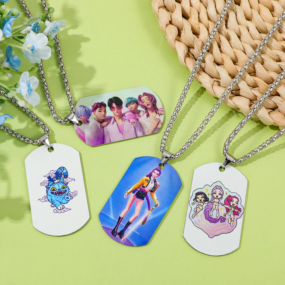 Kpop Demon Hunter Necklace 2025 Trending Movie Rumi Accessory for Women and Men Gifts