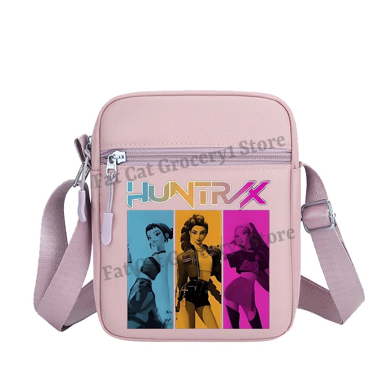 Kpop Demon Hunter Shoulder Bag Kawaii Rumi Mira Zoey Crossbody Bags Girls Outdoor Sport Messenger Pouch Women Travel Purse Gift