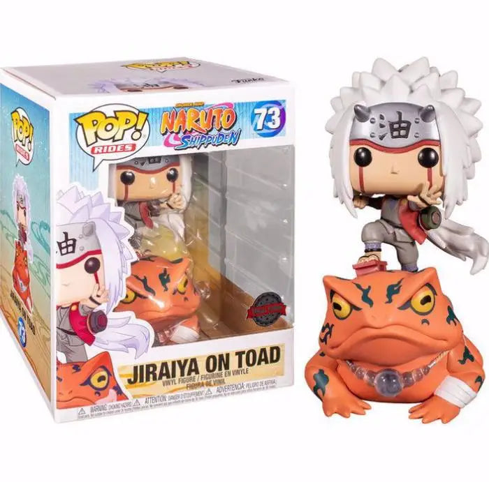 Funko POP Naruto Uzumaki as Nine Tails 1233# Jiraiya on Toad 73# Jiraiya 1025# Action Figure Model Toys for Children Birthday