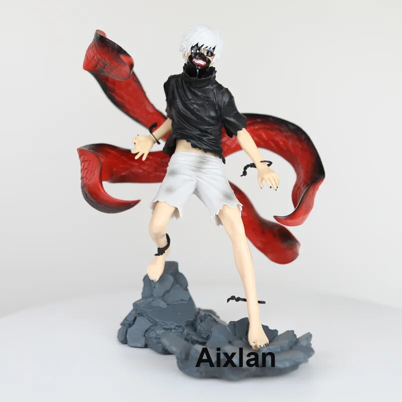 25CM Anime Tokyo Ghoul figura Kaneki Ken Touka Kirishima PVC figura de acción Kaneki Ken Awakening estatuilla generación de la oscuridad