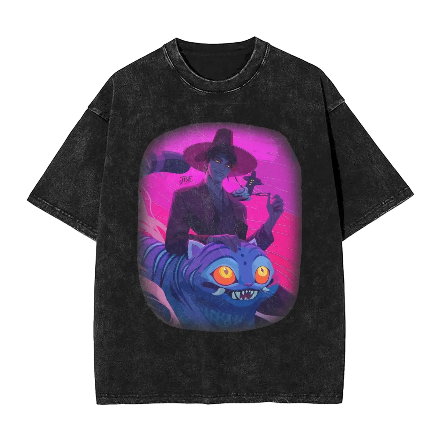Kpop Demon Hunters Girl Dinner T-Shirt for Men Casual Pure Cotton Tees Crewneck Short Sleeve T Shirt Printing Clothing
