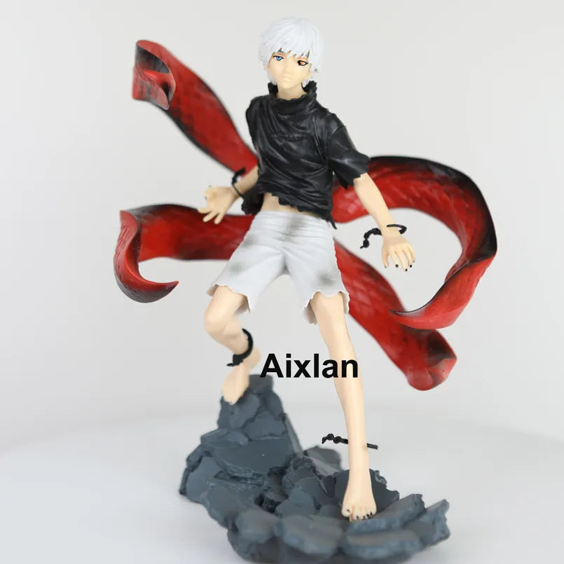 25CM Anime Tokyo Ghoul figura Kaneki Ken Touka Kirishima PVC figura de acción Kaneki Ken Awakening estatuilla generación de la oscuridad