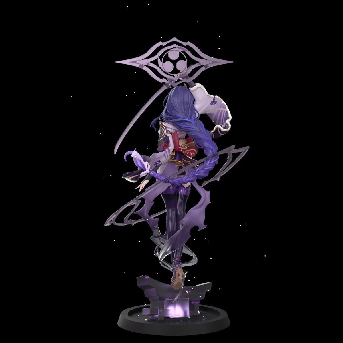 35cm Genshin Impact Figures Beelzebul Anime Figures Raiden Shogun Figurine Pvc Statue Collection Model Decoration Desk Toys Gift