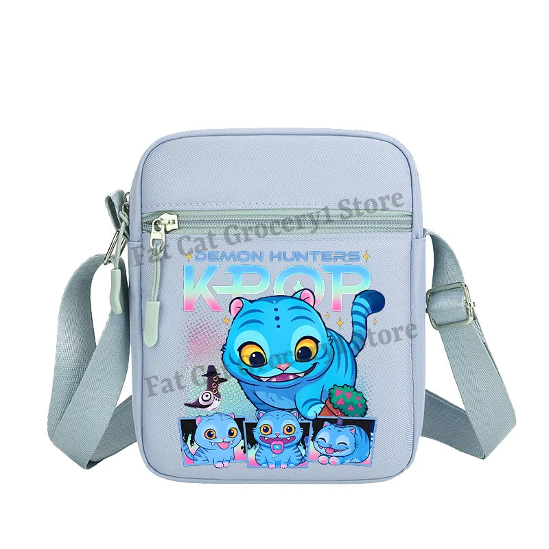 Kpop Demon Hunter Shoulder Bag Kawaii Rumi Mira Zoey Crossbody Bags Girls Outdoor Sport Messenger Pouch Women Travel Purse Gift