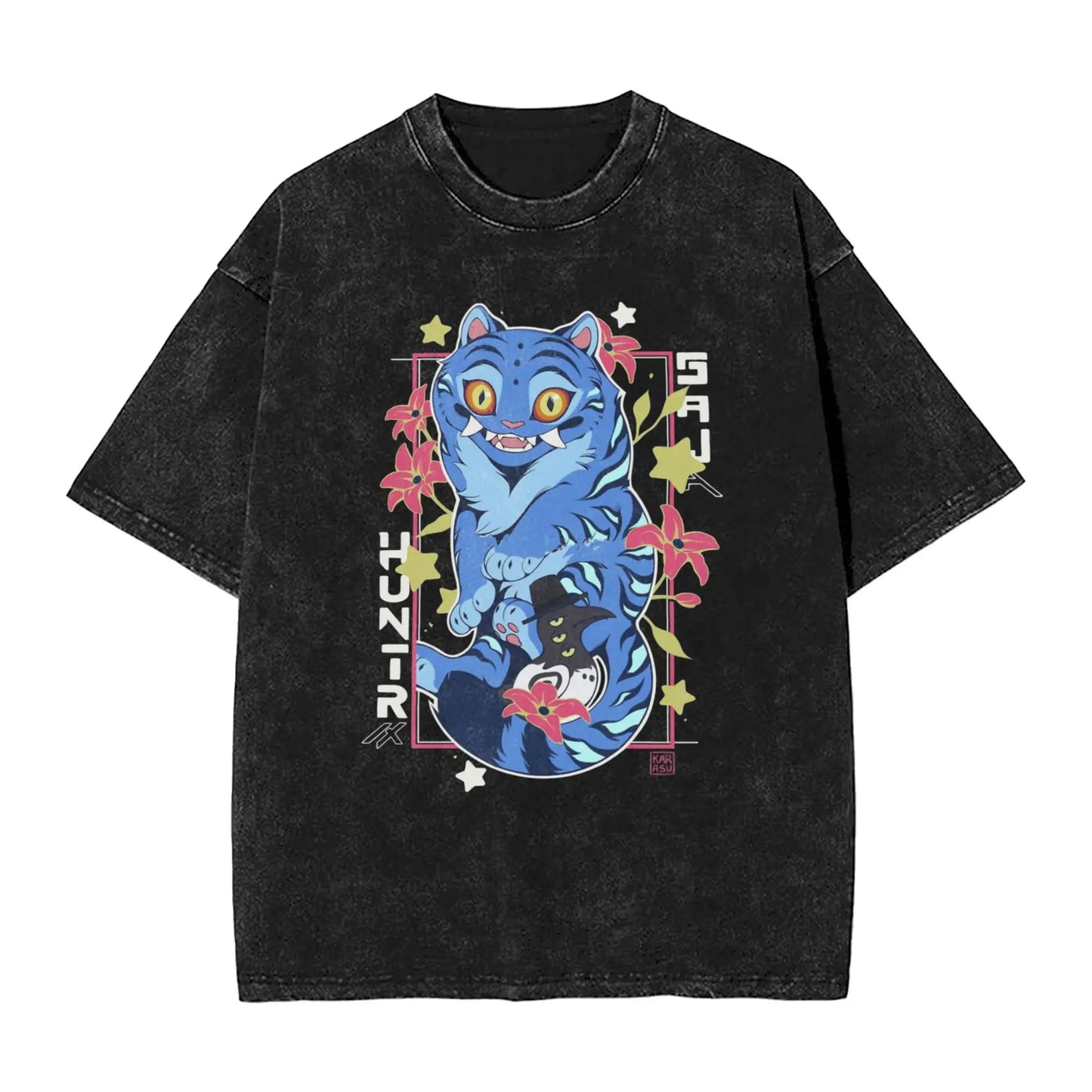 Kpop Demon Hunters Girl Dinner T-Shirt for Men Casual Pure Cotton Tees Crewneck Short Sleeve T Shirt Printing Clothing
