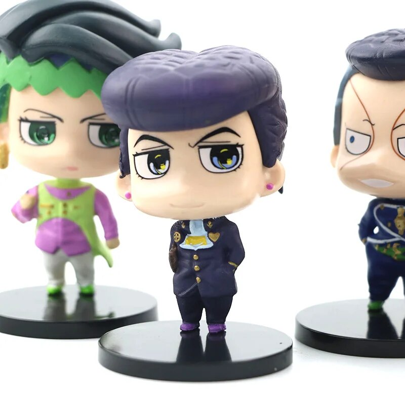 JoJo Bizarre Adventure Action Figures Kujo Jotaro Anime Model Koichi Hirose Cartoon Figurine Nijimura Okuyasu Collectible Doll