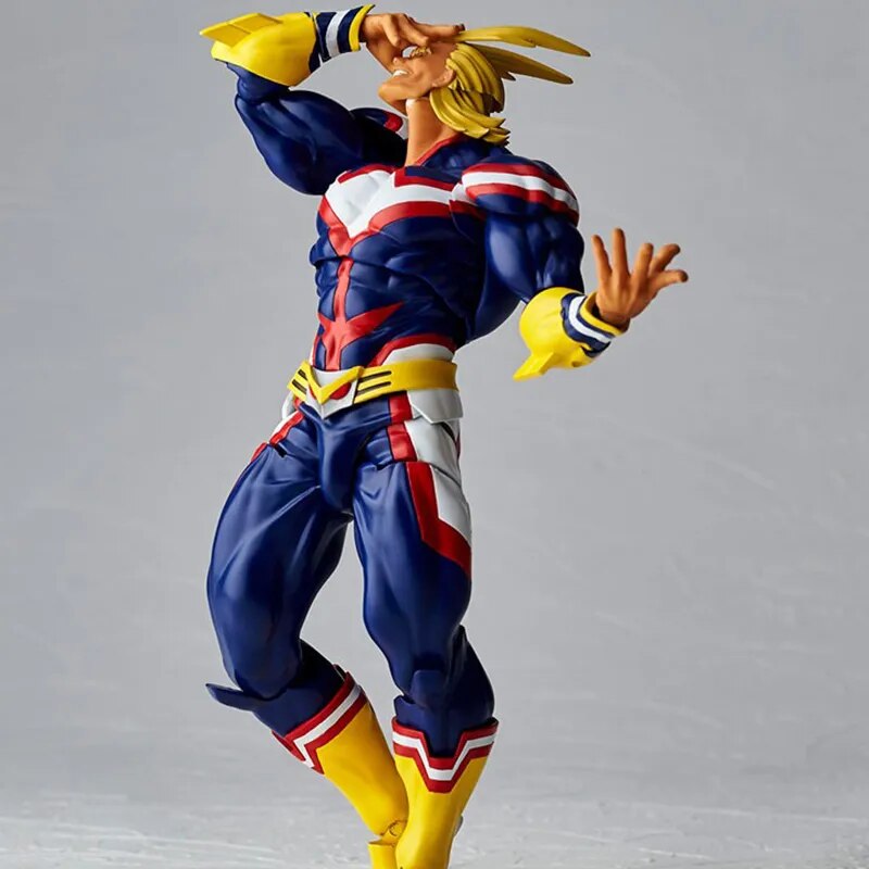 Judai 19cm Original KAIYODO Amazing Yamaguchi Revoltech My Hero Academia All Might Movable PVC Action Figure Model Doll Toys