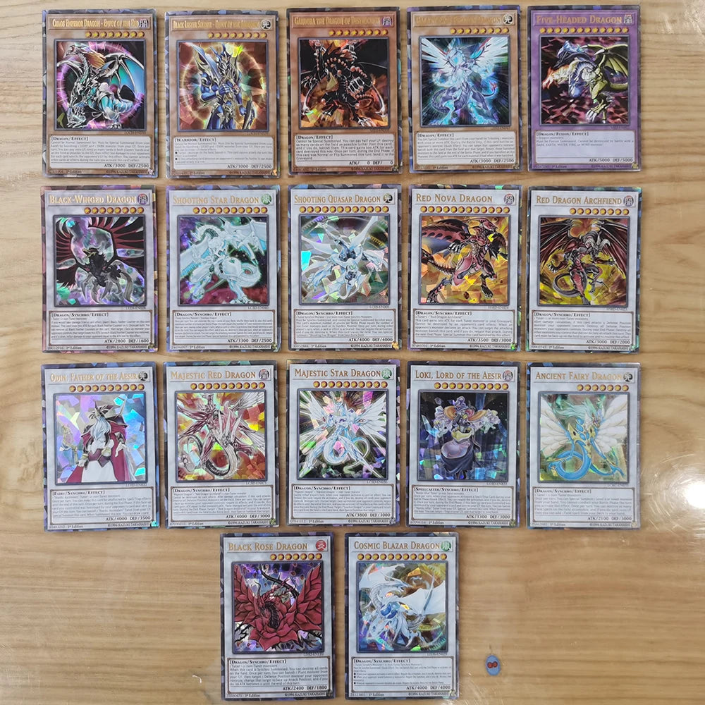 Yugioh Cards with Tin Box Yu Gi Oh Card 72PCS Holographic English Version Golden Letter Duel Links Game Card Blue Eyes Exodia