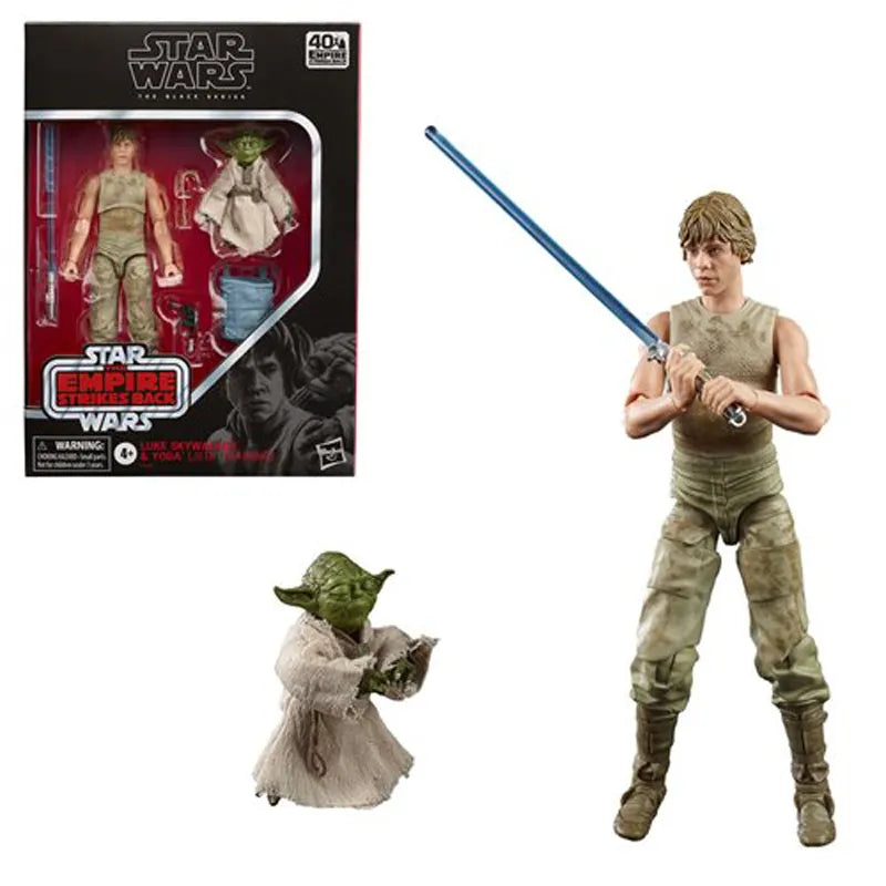 6inch Hasbro Star Wars The Black Series Luke Skywalker and Yoda (Jedi Training) 6-Inch Action Figures