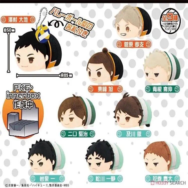 Haikyuu!! Muñecos de peluche animados para niños, juguete coleccionable de Aoba Johsai Oikawa Tooru Karasuno Sugawara Koushi, colgante de algodón