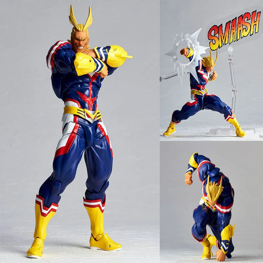 Judai 19cm Original KAIYODO Amazing Yamaguchi Revoltech My Hero Academia All Might Movable PVC Action Figure Model Doll Toys