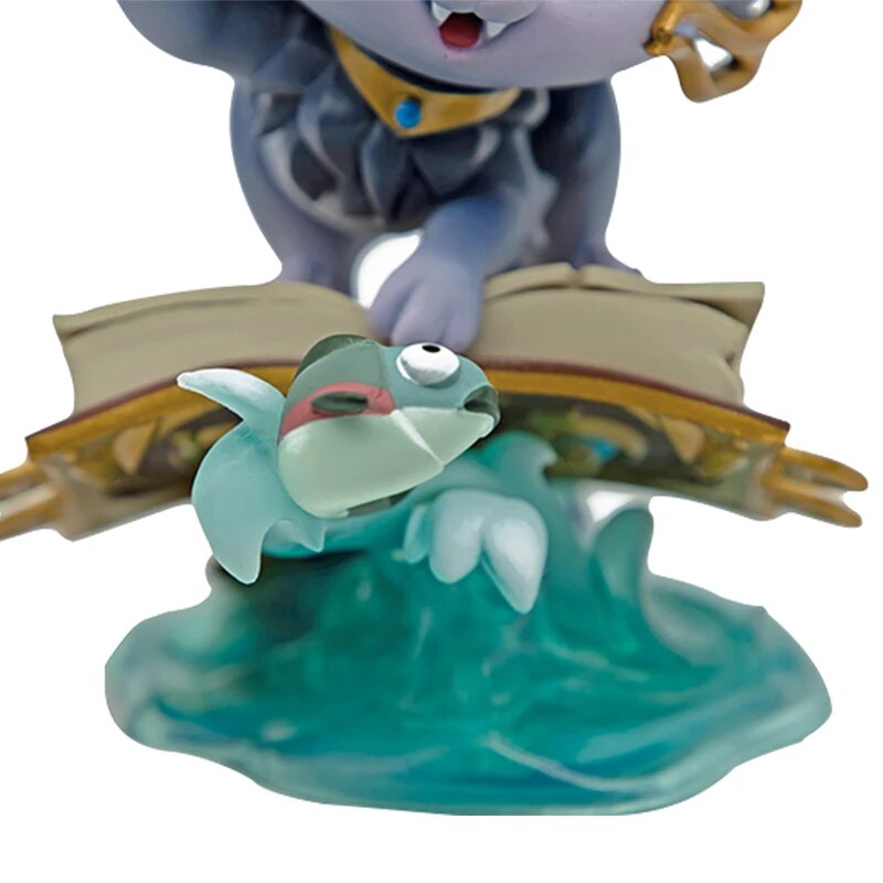 Genuine League of Legends Magical Cat Yuumi Cartoon Game Garage Kit Movable Doll Animation Ornament Model Birthday Gift For Kids