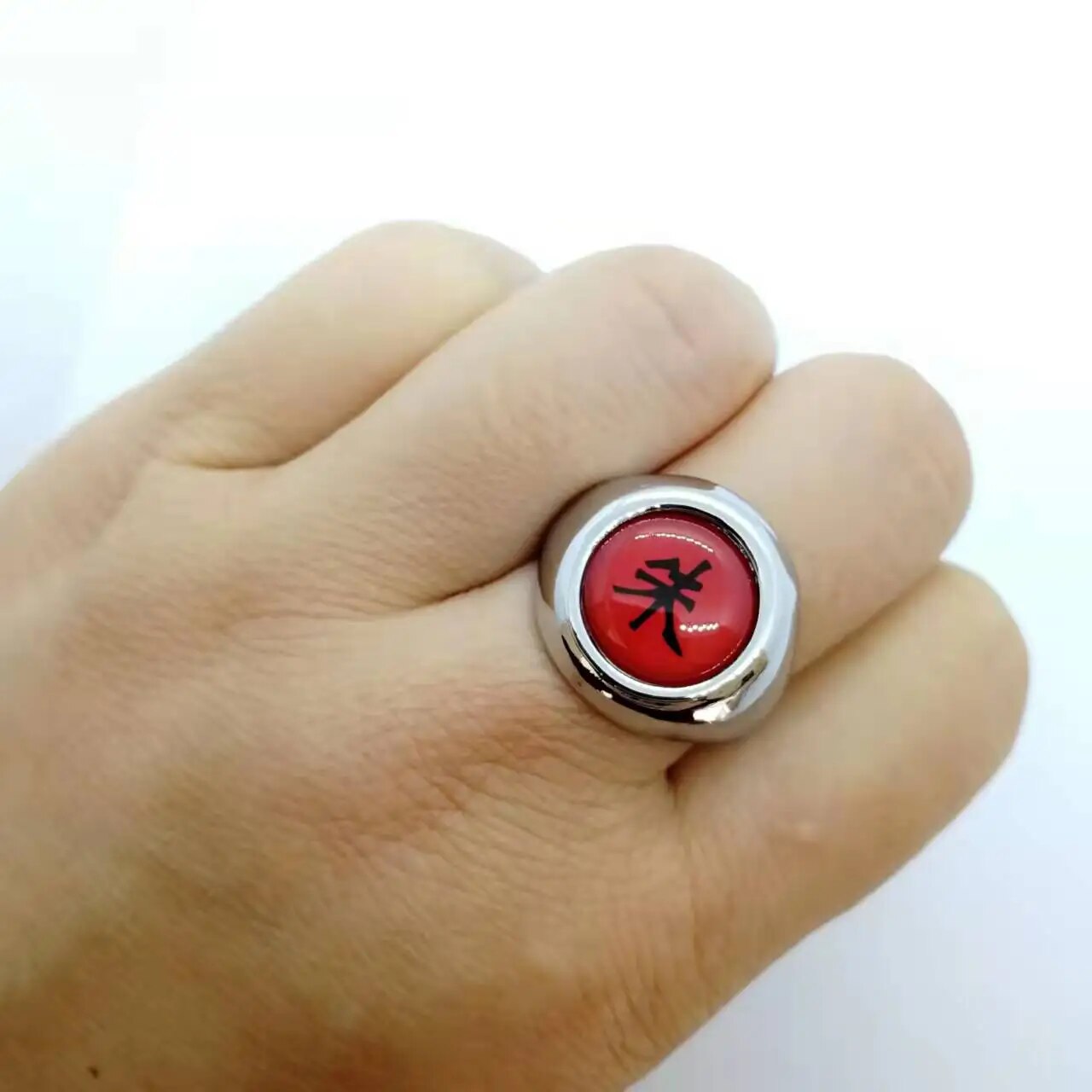 Anime Cosplay Ring  Akatsuki Itachi Pain Metal Finger Adult Ninja Props Accessories Cool Stuff Gift