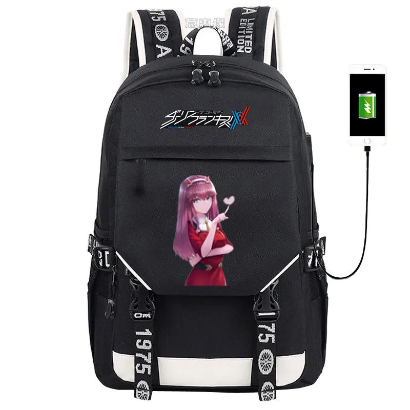 2020 New DARLING in the FRANXX Backpack 02 schoolbag Men Women Anime Student oxford high-capacity Bag unisex