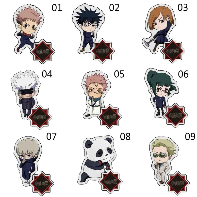 2022 Japan Anime Jujutsu Kaisen Acrylic Figure Stand Model Plate Desk Decor Cosplay Xmas Keychain