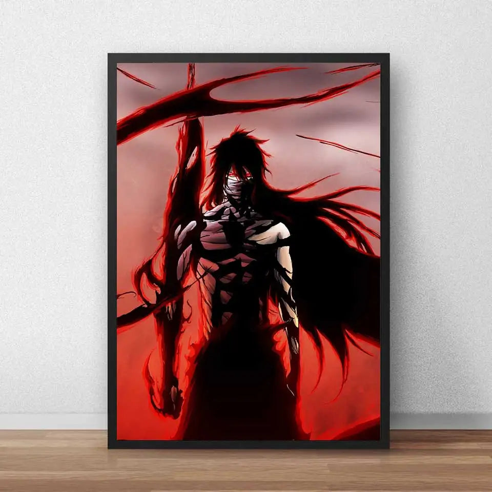 Ho Bleach Kurosaki Ichigo Posters Prints Japan Anime Paintings Canvas Art Wall Pictures For Kids Room Home Decor quadro cuadros