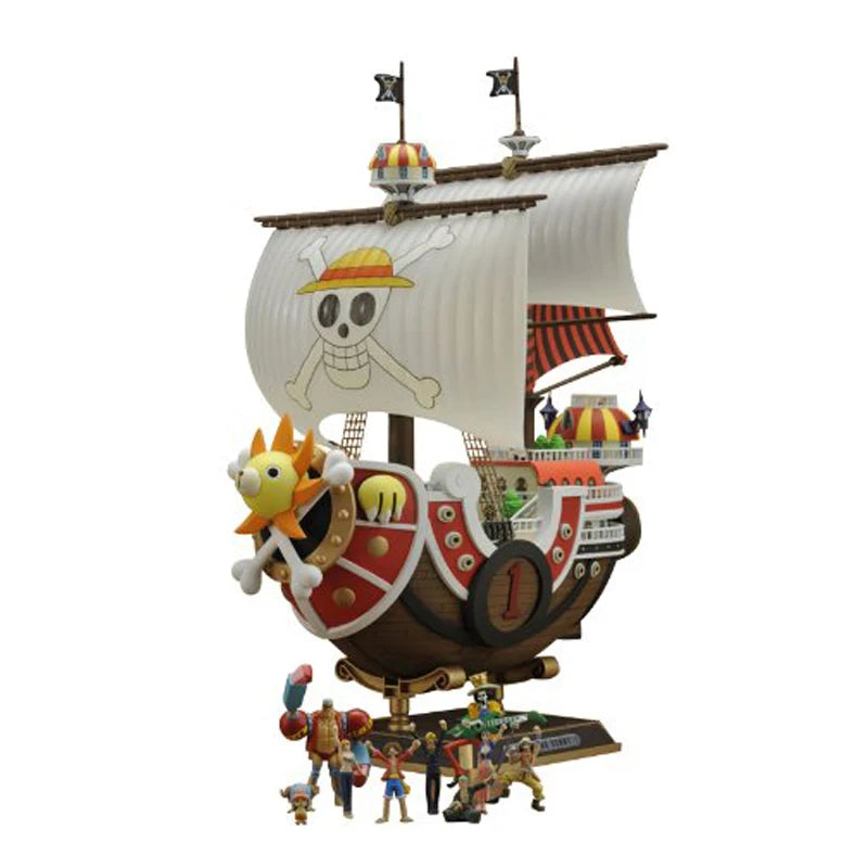 Genuine Anime Original Thousand Sunny Boat Wano Pirate Ship Figure Action Figure Toys Collectible Model Going Merry Wano Country