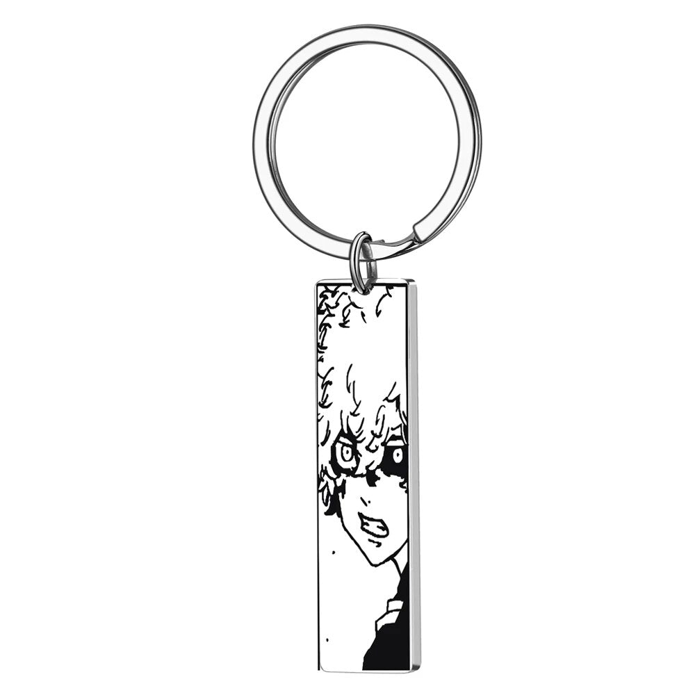 Tokyo Revengers Anime Avengers Cosplay Stainless steel Keychain Manjiro Ken Takemichi Hinata Atsushi Chibi Kawaii Bag Key ring