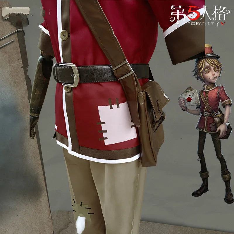 Game Identity V Cosplay Costumes Postman Victor Grantz Cosplay Costume Survivor Original Skin Uniform Suits Clothes Red Uniform