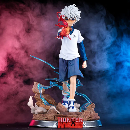 Anime Hunter x Hunter figura Killua Zoldyck Gon Freecss estatuilla juguetes PVC figura de acción Kurapika modelo muñeca juguetes regalos