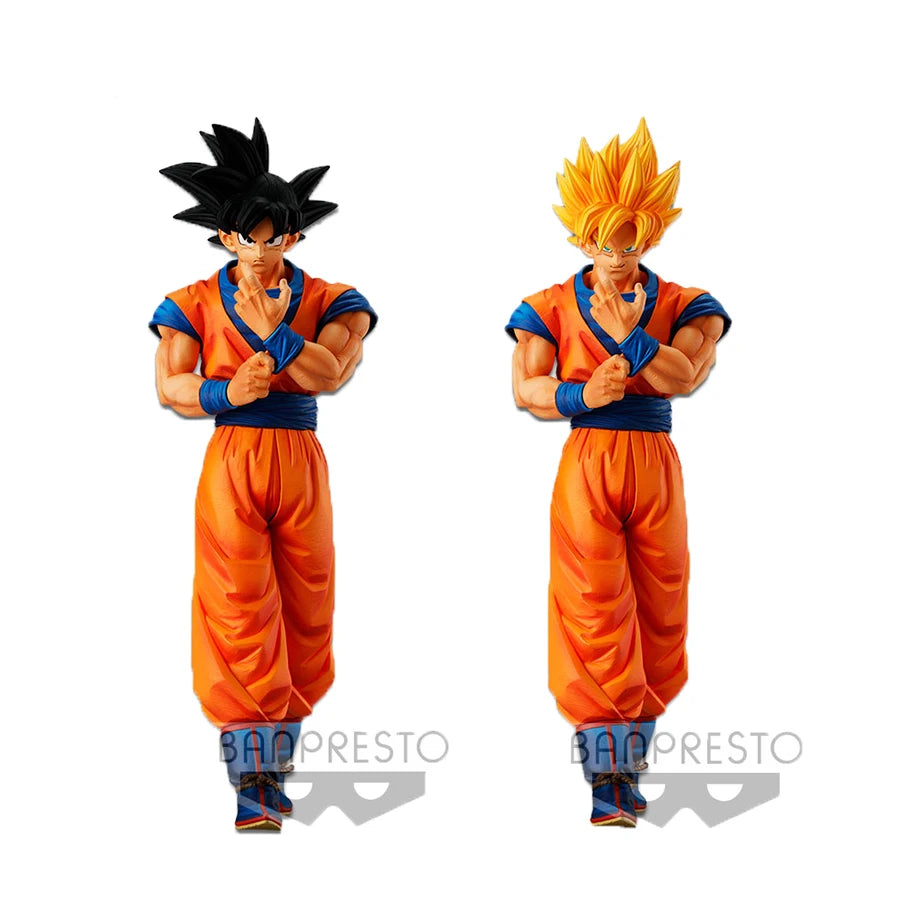 Bandai Original Dragon Ball Super Saiyan Goku Vegeta Gogeta Jiren Action Figures Collectible Model Toys Anime Figurines In Stock