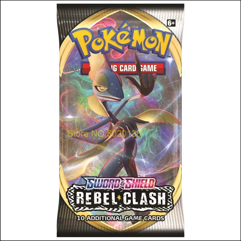 2020 Newest 324pcs Pokemon Cards TCG:Sword & Shield Rebel Clash Booster Box Collectible Trading Game