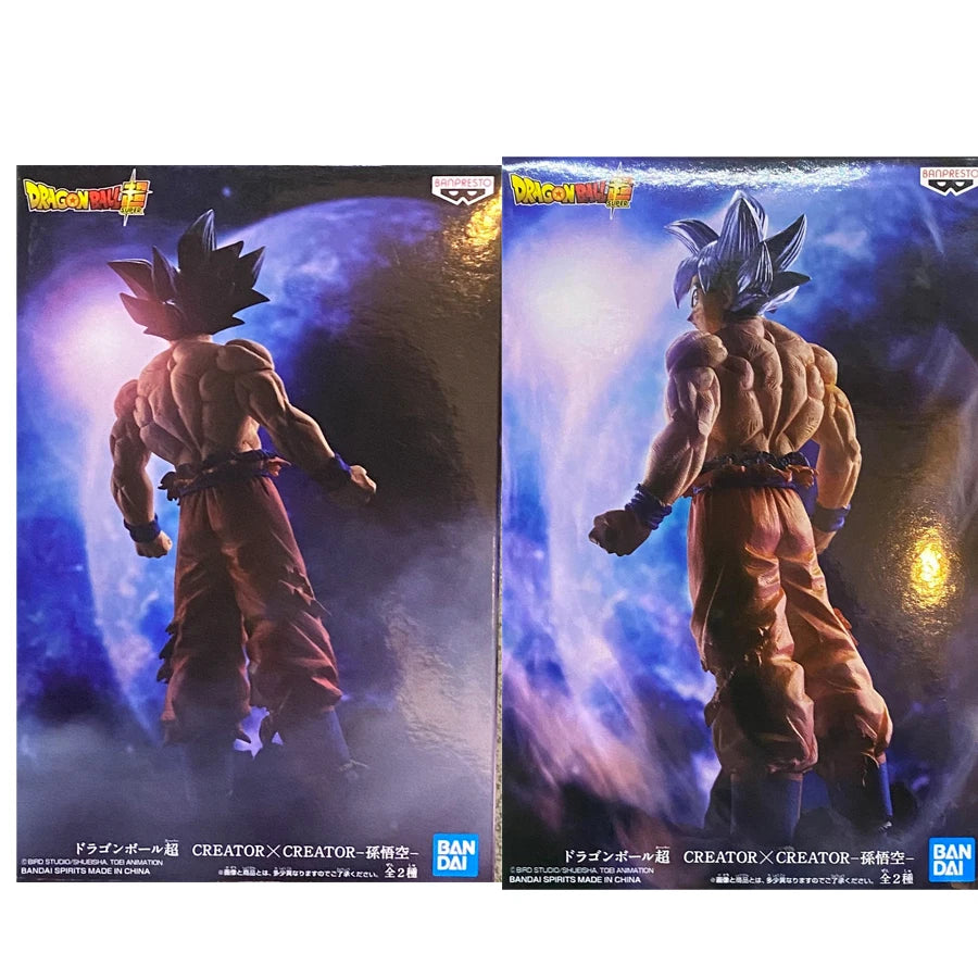 Original Banpresto Amine Dragon Ball Super CREATOR×CREATOR CC Goku Ultra Instinct Action Figure Toys Model Figurals Brinquedos