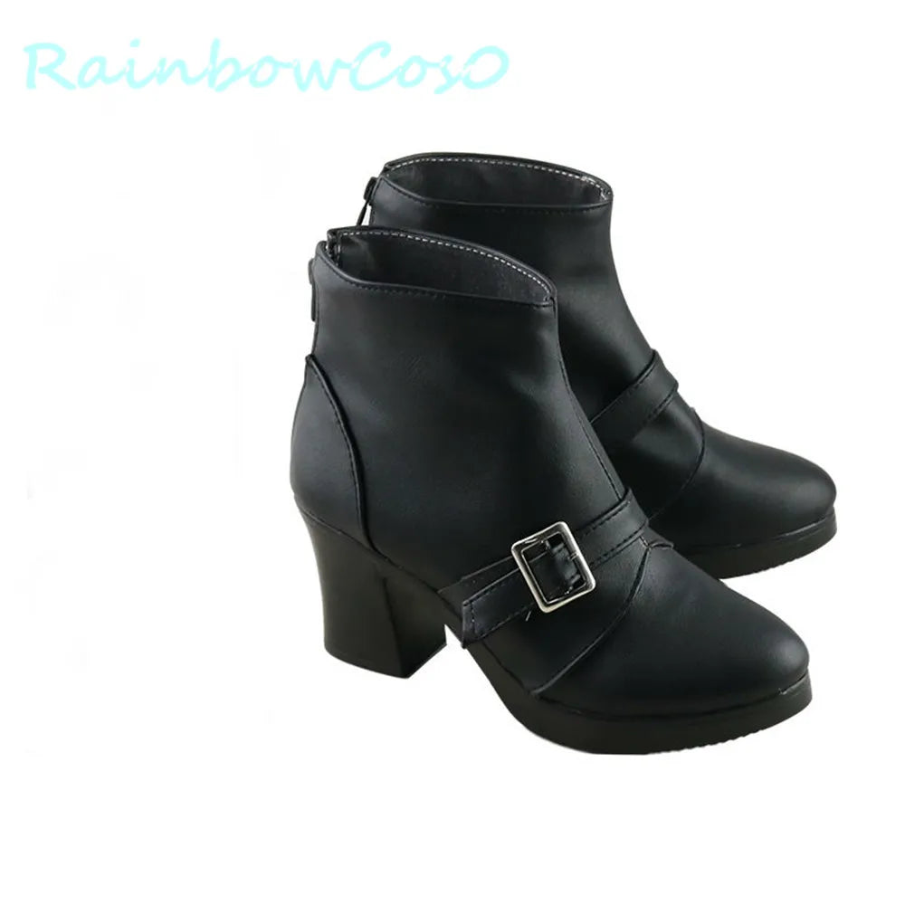 FF7 Final Fantasy VII Reno Cosplay Shoes Boots Game Anime Halloween RainbowCos0 W1150