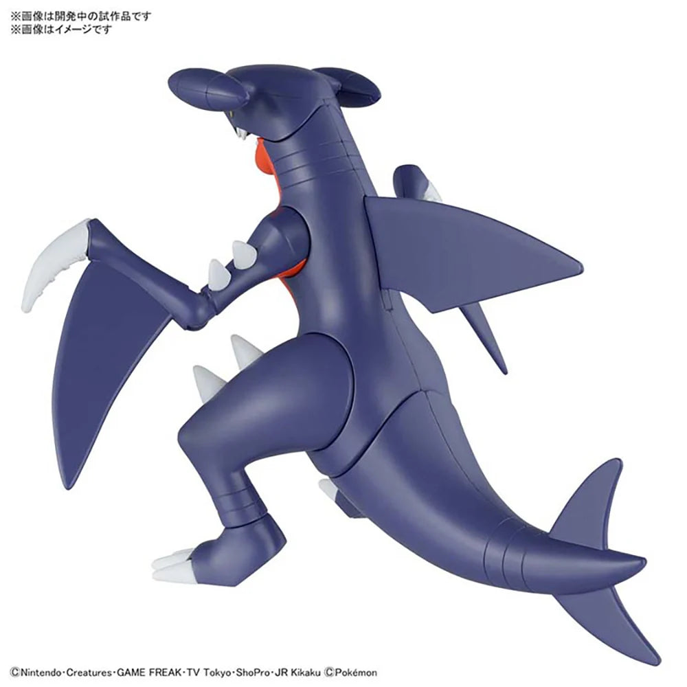 In Stock Bandai Pokemon Garchomp Plamo 48 Anime Figures Assembly Model 16Cm Action Collectible Figure Toys for Boys Gifts