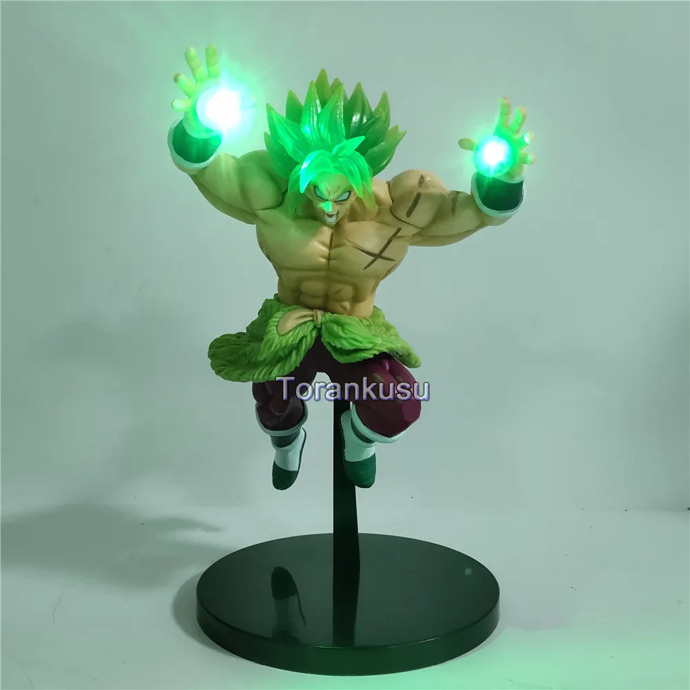 Dragon Ball Z Broly figuras de Anime LED luces de noche Juguetes Broli lámpara bombilla coleccionista acción Figma modelo Juguetes Broly muñeca Juguetes