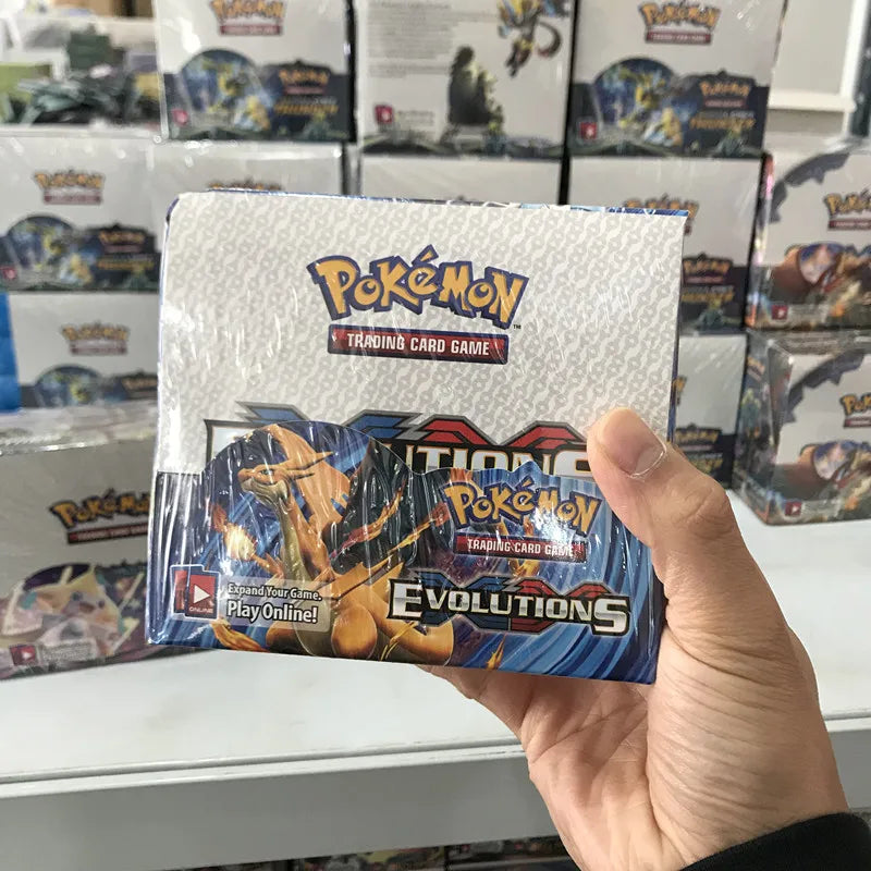 324/360pcs Pokemon cards Sun & Moon XY Evolutions Booster Box Collectible Trading Cards Game English Spanish version