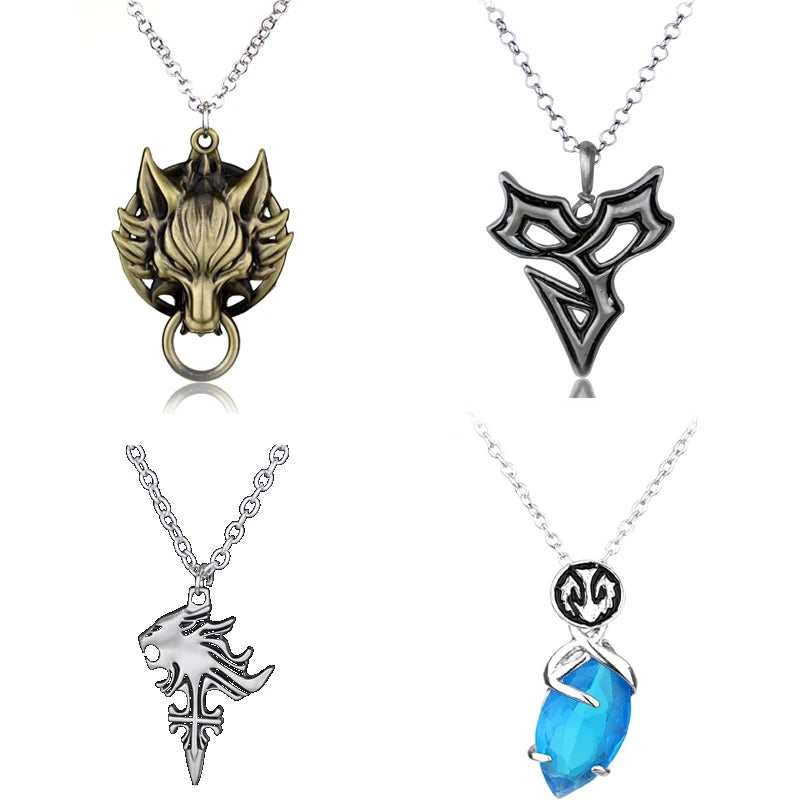 Fashion Final Fantasy X Tidus Pendant Necklace Cosplay Japan Anime Necklace Inspired Cartoon Jewelry for Anime Lovers 4.7