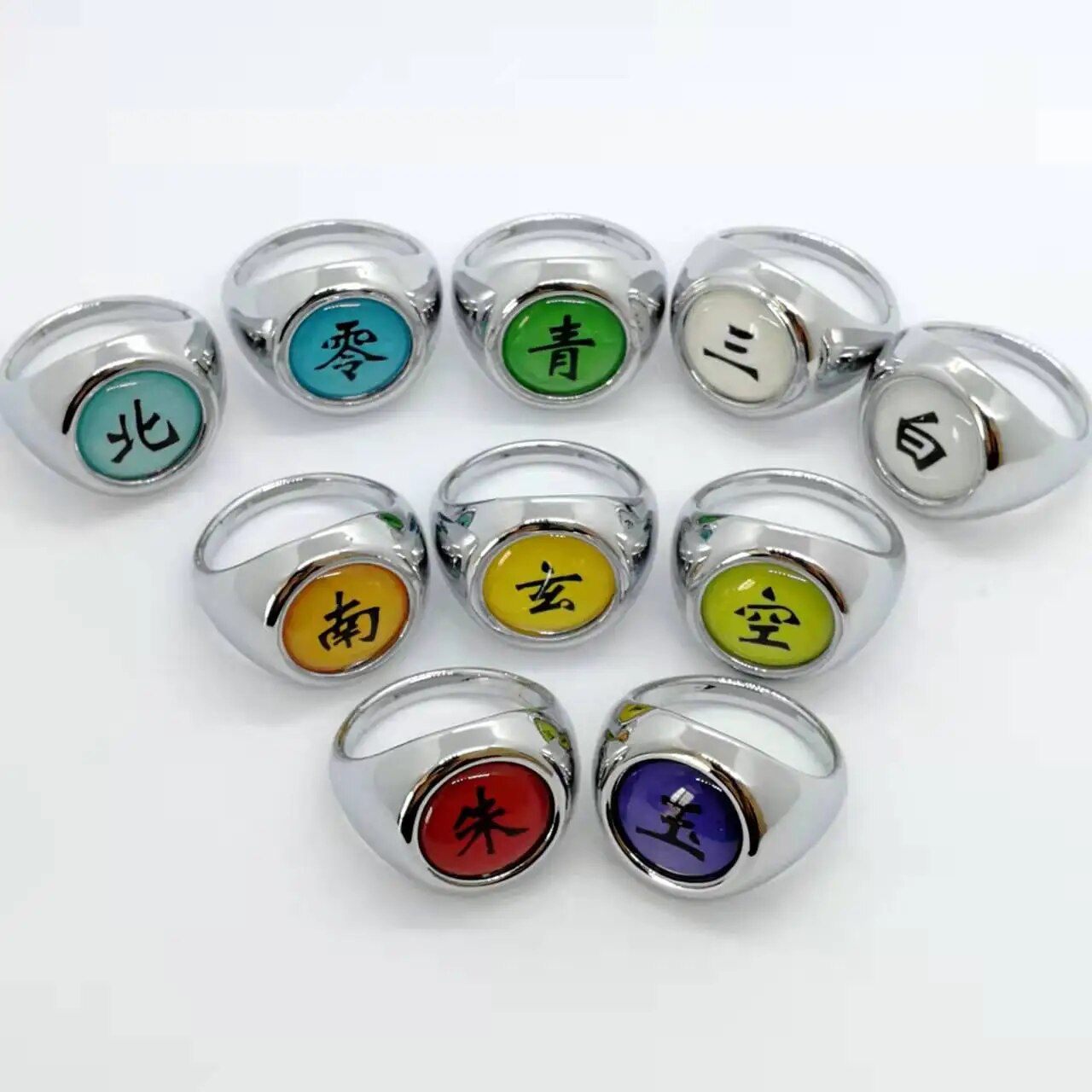 Anime Cosplay Ring  Akatsuki Itachi Pain Metal Finger Adult Ninja Props Accessories Cool Stuff Gift