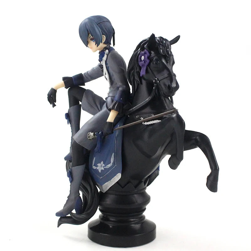 18-24cm Black Butler Sebastian Michaelis Ciel Phantomhive 1/8 Scale Pre-Painted Figure Doll PVC Model Toys