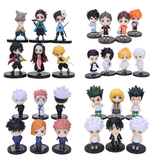 10cm Anime Figures Haikyuu Bungo Stray Dogs No Hero Academia Jujutsu Kaisen Action Figure Collectible Model Toys