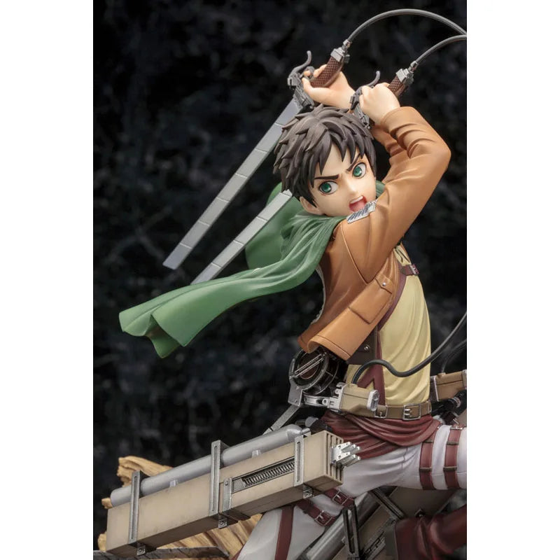 Original Attack on Titan ARTFX J Eren Jaeger Figurine Anime Action Figures Collectibles Model Ornaments Toys Gifts For Children