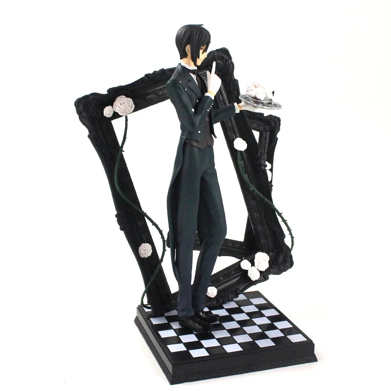 18-24cm Black Butler Sebastian Michaelis Ciel Phantomhive 1/8 Scale Pre-Painted Figure Doll PVC Model Toys