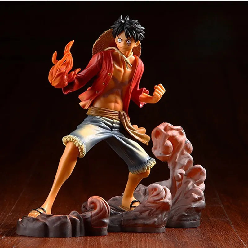 3PCS/set One Piece Figure Anime Monkey D Luffy Ace Sabo Three Brothers PVC Action Figurine Collection Model Toys doll 14-17CM