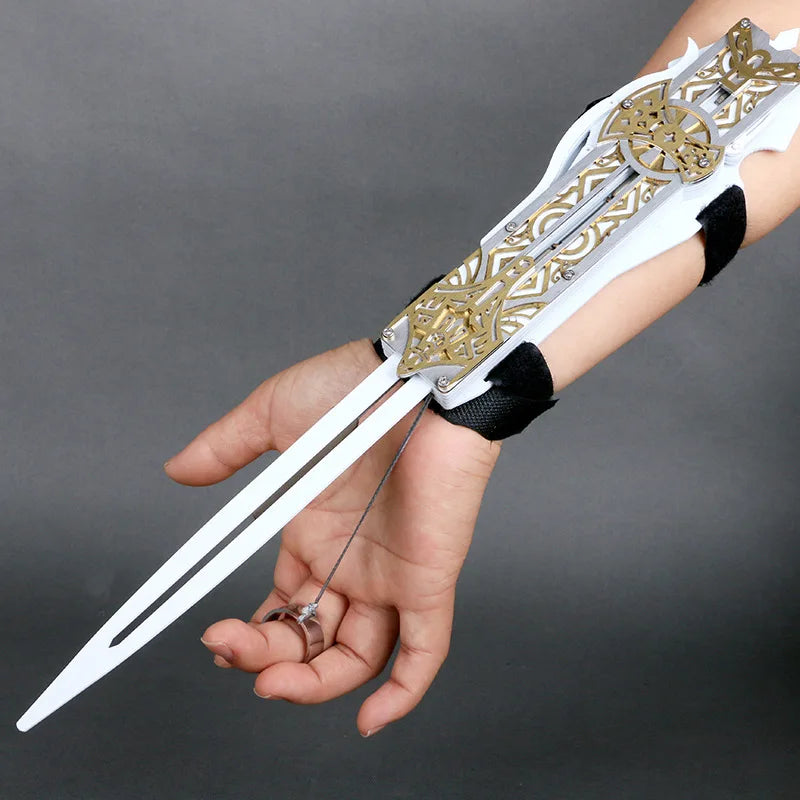 Metal blade Hidden Blade Sleeve sword Action Figure Hidden Blade Edward Weapons Sleeves swords Can the ejection kid toy