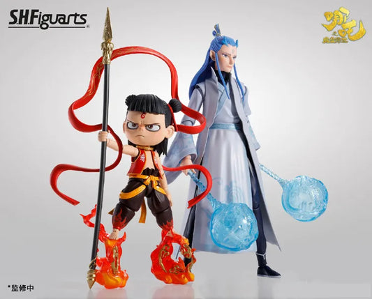 Bandai Hot Chinese Movie Anime Movie Characters Nezha Ao Bing Action Figure Limited Edition Nezha:BirthoftheDemonChild