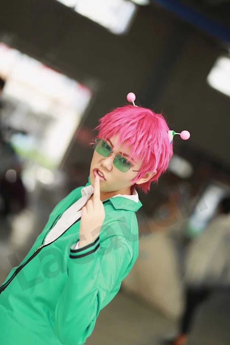 Anime Saiki Kusuo The Disastrous Life K.-Nan Cosplay Wigs Costumes Uniform Tops Pants Headwear Cos Props Wigs