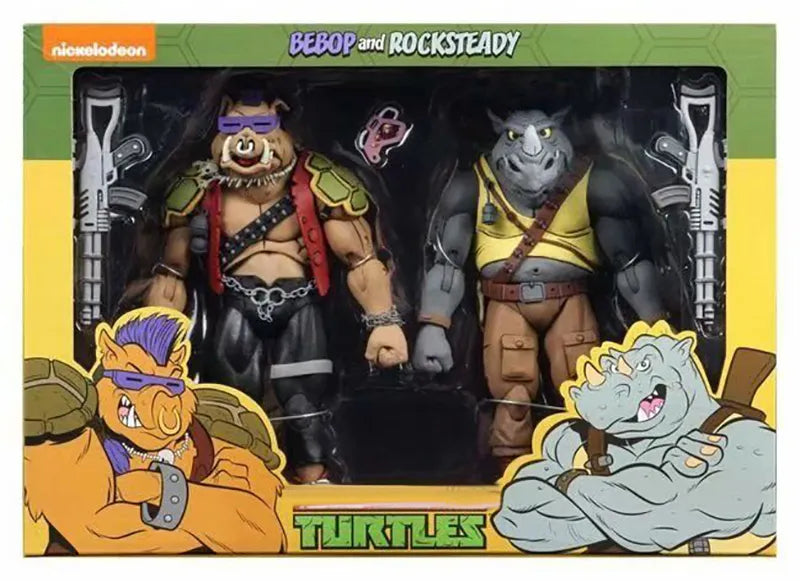 18cm NECA Action Figure Shredder Michelangelo Foot Solder Figure Shredder Donatello Krang Anime Bebop Rocksteady Turtle Figure