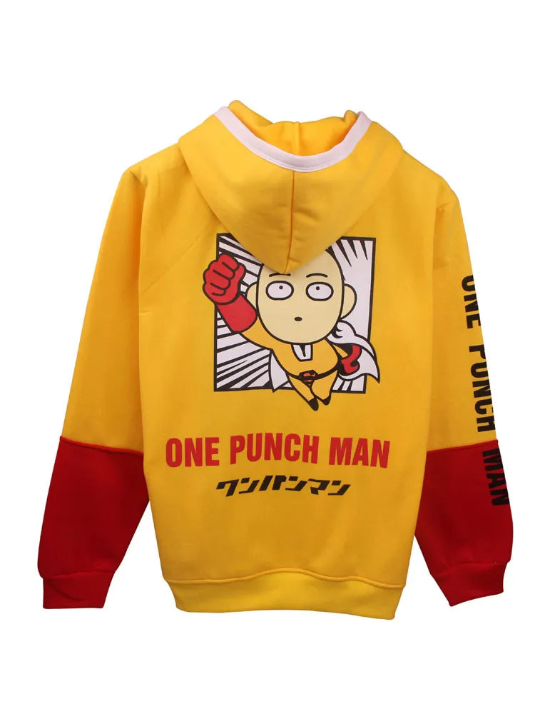 Sudaderas con capucha de PP gratis One Punch Man Oppai, Sudadera con capucha de dibujos animados, ropa de cosplay de Saitama, sudaderas de disfraz para hombres y mujeres, ropa de anime para hombres