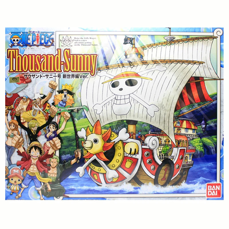 Genuine Anime Original Thousand Sunny Boat Wano Pirate Ship Figure Action Figure Toys Collectible Model Going Merry Wano Country