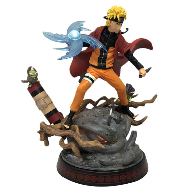 Figura de acción de Naruto Shippuden GK Uzumaki Rasenshuriken, figura de batalla de Anime, modelo de muñeca de PVC de 29cm, Figma